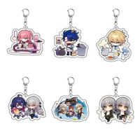 【LZ】✧❡✟  Anime Honkai: Star Rail Figures David Heng Stelle Caelus Cosplay Acrílico Chaveiros Cute Bag Acessórios Fãs Presentes de Natal 6cm