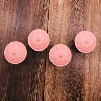 ○◆ 8Pcs Ceramic Knobs Elegant Pink Pulls Retro Ceramic Cabinet Knobs for Kids Room Furniture Cupboard Drawer Pull Handles Screws