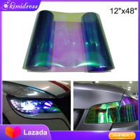 【Best-Selling】 Kimitress 12X48นิ้ว Chameleon Blue ไฟหน้าไฟท้ายหมอกไวนิล Tint Film