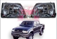 ไฟหน้า พร้อม หลอดไฟ และขั้วไฟ TOYOTA HILUX TIGER D4D โตโยต้า ไฮลักษ์ ไทเกอร์ ดีโฟร์ดี ปี 2001 2002 2003 2004  1คู่ ซ้าย ขวา