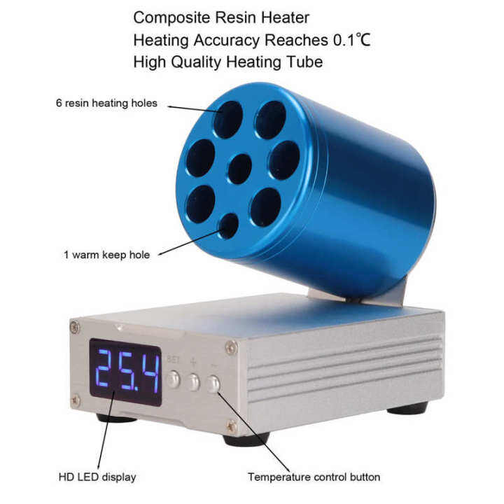 Adjustable Dental Composite Heater LED Composed Resin Material Heating Warmer Dentist Equipment