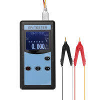 0.01mΩ~200Ω B-attery Internal Resistance Tester Four-wire B-attery Voltage Resistance Testing Tool Lithium Nickel Hydrogen Phosphate Lithium Button B-attery Handheld Portable B-attery Internal Resistance Tester with Backlight