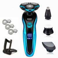 ZZOOI Electric Shaver Washable Rechargeable Electric Razor Shaving Machine for Men Beard Trimmer Wet-Dry Dual Use ZN3015