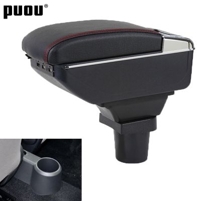 hot【DT】 Car Armrest  Layer Rotatable Retractab Central Store Content With Ashtray Cup Holder USB Accessories