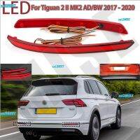 กันชนหลัง LED สะท้อนแสงสำหรับ VW Volkswagen ไทกวน L SUV 2017-2020ไฟท้ายคำเตือนที่จอดรถไฟสัญญาณเลี้ยว