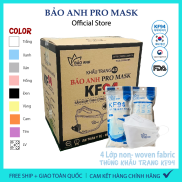 Free ship - Thùng 300 Cái Khẩu Trang KF94 Bảo Anh Promask 4 Lớp Non