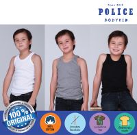 เสื้อกล้ามเด็ก หลังเต็ม Basic คอกลม Police Bodykid ทรง Slim Fit (รหัส : KB010)