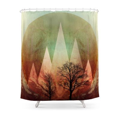 TREES Under MAGIC MOUNTAINS I Shower Curtain With Hooks Home Decor Waterproof Bath Creative 3D Print Bathroom Curtains