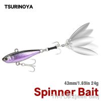 hot【DT】✔❖❏  Metal VIB Spinner Bait Fishing 24g 43mm Casting 360° Saltwater Spin Tail Layer Sinking