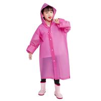 Universal Hooded Raincoat EVA Children Raincoat Thicken Rainproof Adult Kids Reusable Rain Poncho