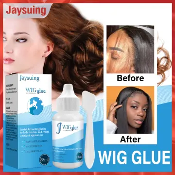 38ML Lace Wig Glue Hair Glue for Frontal Wig Bond Extension Adhesive Super  Glue for Wigs Bond & 30ml remove for lace wig bond toupee tape