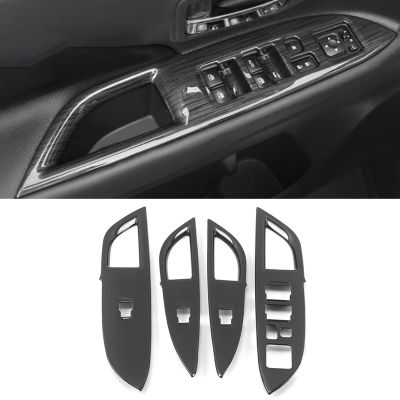 Window Button Cover Anti-Wear Parts Interior Trim Styling Protection Car Accessories for Mitsubishi Outlander 2016-2019