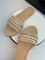 Foreign trade factory heavy industry tail goods exquisite pole-end sandals and slippers ethnic style transparent hand-woven holiday large-size slippers 【QYUE】