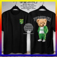 339Persebaya Surabaya City of Heroes ตุ๊กตาหมีเสื้อยืด Bola Bonek Mania Baju ผ้าฝ้ายหวี 30s-TWA2377167