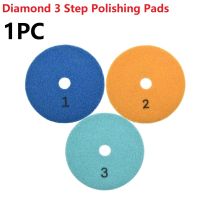 1pc 4 Inch 100mm Dry/Wet Diamond Polishing Pads 3 Step Polishing Pads Sanding Disc For Granite Stone Concrete Marble Polishing