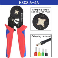 Crimp tools set HSC8 6-66-4 pliers for tube terminal 1020pcsbox multifunctional stripping cutting wire pliers black tool kit