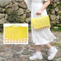 Extra Large Picnic Blanket Portable Foldable Picnic Mat with Handle Waterproof Sand Proof Oxford Cloth Mat Hiking Travel Beach B Sleeping Pads