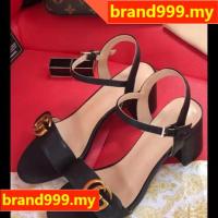 CODai424839 G.G Womens 5cm High Heels Casual Sandals Size 35-40 2023 Salin asal sandal Korea dengan tumit tinggi Sandal kawal kualiti tinggi untuk pesta jalanan