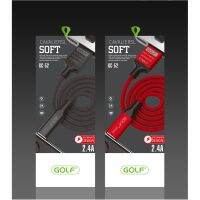 มาใหม่?GOLF GC-52 สายชาร์จ USB ความยาวของสายประมาณ1M 2.4A สามารถซิงค์ข้อมูลได้.