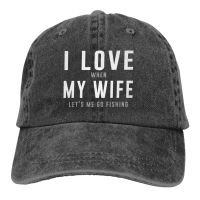 Summer Style I Love When My Wife LetS Me Go Fishing Personalization Printed Cowboy Cap