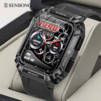 ❂♣ SENBONO 2023 New Men Smartwatch 1.95 Inch Screen Bluetooth Call Dial Custom Sport Waterproof Smart Watch for Men Women