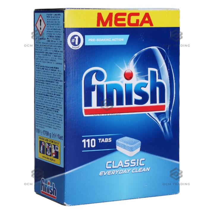 OCM FINISH 110 Tabs Classic Dishwasher Detergent Dish Cleaner Tabs