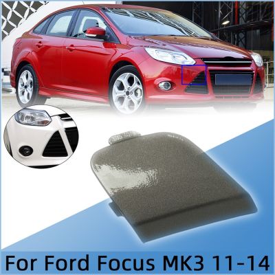 ฝาที่ครอบตะขอลากกันชนหน้ารถสำหรับ Ford Focus 3 MK3 2012 2013 2014ลากรถพ่วงลากแผ่นปิดตาฝาครอบ