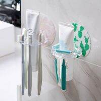 1PC Plastic Toothbrush Holder Toothpaste Storage Rack Shaver Tooth Brush Dispenser Bathroom Organizer Accessories Tools