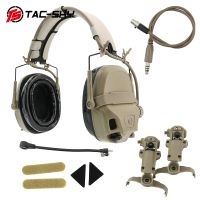 TAC-SKY Tactical Civilian AMP Headset Communication Noise Cancellation Pickup Headset ARC Helmet Rail Adapter Mount