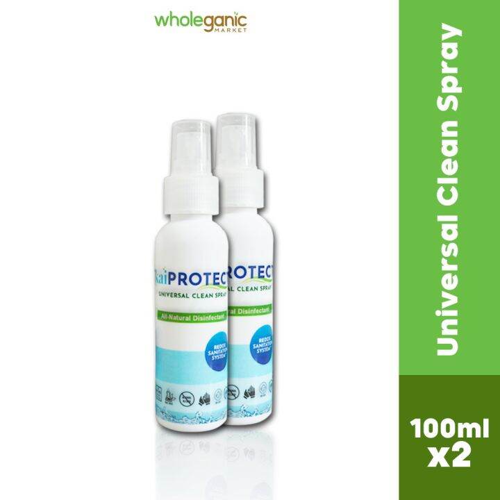 Kai Protect All Natural Disinfectant Solution 2 x 100ml Pocket Spray