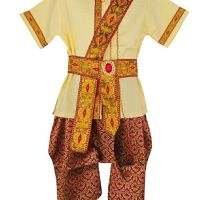 ♣❣♧  Southeast Asia amorous feelings Thai boy clothing dai hero with three color suits hulus water-sprinkling festival costumes