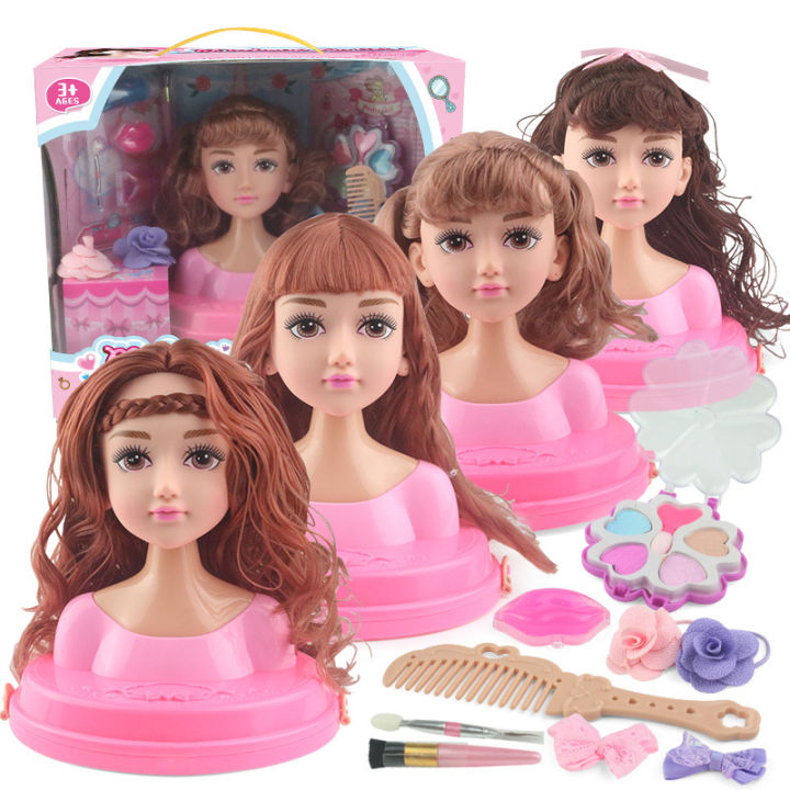 FLIPPED Styling Head Pretend Toy Makeup Playset Toys Hair Styling Doll for  Kids Hair Play Set Hairdressing Head Hairstyle Toys for Toddler Girls  Birthday Party Gift Doll Set | Lazada