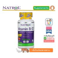 Best Selling ของแท้ พร้อมส่งNatrol, Vitamin B-12, Fast Dissolve, Strawberry, 5,000 mcg, 100 Tablets