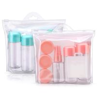 【CW】 8pcs Bottles Set Leak Proof Refillable Toiletries Containers for Shampoo with Spray Bottle