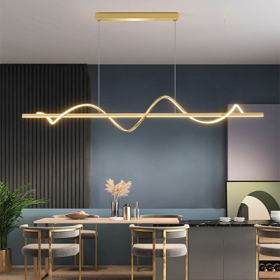 [COD] strip restaurant chandelier modern minimalist light luxury dining hanging bar Italian designer