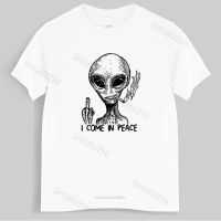 Homme t shirt summer men t-shirt Alien I Come In Peace T Shirt Extraterrestrial Ufo Area 51 Roswell Spaceship uni teeshirt