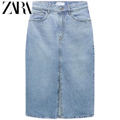 ZARAˉ Zaraอาร์คันซอกางเกงยีนส์เอวสูงแพ็กเกจผ่าสูงโจ๊กเกอร์ฤดูร้อนยีนส์กระโปรงบั้นท้ายใน01063099400ผู้หญิง