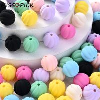 10Pcs 16mm Matte Pumpkin Acrylic Beads Mixed Color Loose Spacer Beads For Jewelry Making Diy Necklace Bracelets Supplies