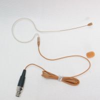 Replacement Brown Single Ear Hook Headset Microphone For Shure ULXD SLXD QLXD Wireless System TA4F Mini XLR 4Pin