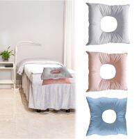 (ร้อน) 1PC หมอนนวด Face Down กับ Hole Square Back Neck Rest เตียงสปาตารางเบาะ U Shape Washable Resuable Soft Cotton Pad