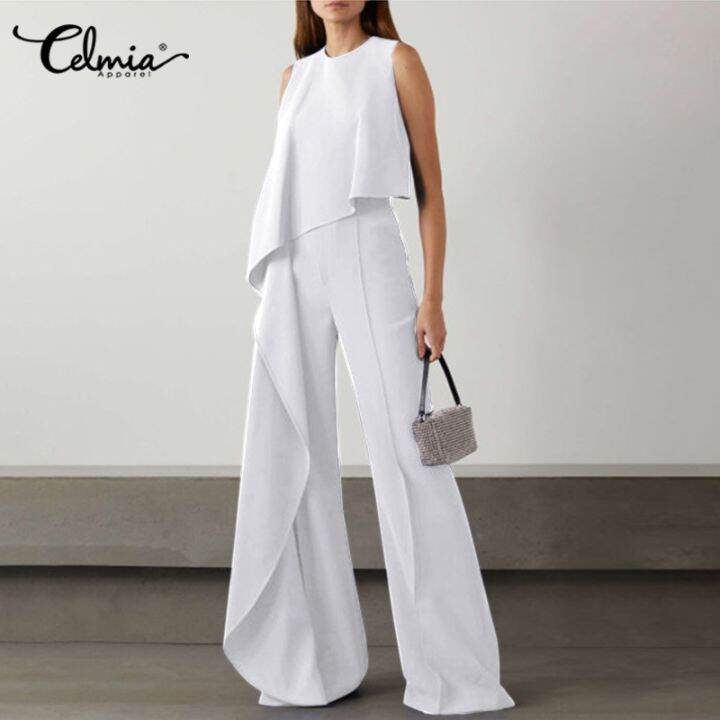 celmia-women-sleeveless-long-jumpsuit-wide-leg-pants-ruffle-elegant-casual-loose-playsuit-plus-size-overalls