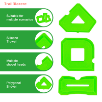 TrailB 3ชิ้นกาวซิลิโคนหน้าต่างประตูไม้พายปาดซีเมนต์เครื่องมือกำจัดกาวชุดยาแนว