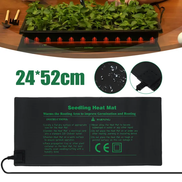 24x52CM Plant Heat Mat Germination Propagator Waterproof Durable