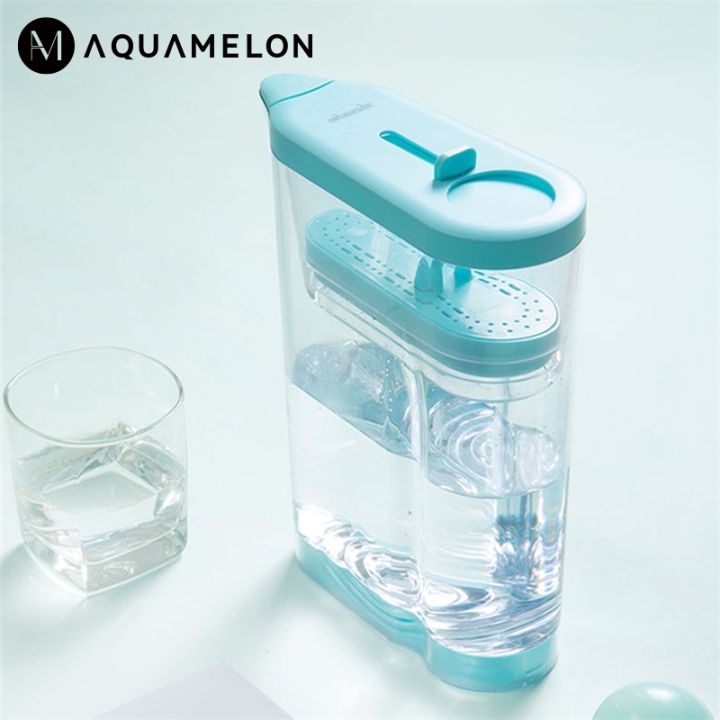jing-ying-aquamelon-เหยือกน้ำ1-2l-สำหรับดื่มกำจัดแบคทีเรียคลอรีนตกค้างกรอง5ชั้นให้แสงสว่าง