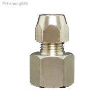 1/8 quot; 1/4 quot; 3/8 quot; 1/2 quot; BSPP Female Fit 6/8/10/12mm OD Tube Compression Union Straight Coupler Nickel Plated Brass Water Gas