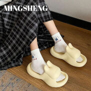 Mingsheng phụ nữ phòng tắm chống trượt dép họa tiết hoạt hình đồ nội thất