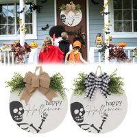 【LZ】✓☇  Halloween Listing Decoration Garland Simulation Maple Leaf Wall Hanging Scene Layout Door Use Front Door Sign Home Wooden Sign