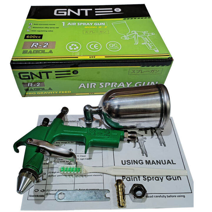 GNT Spray Gun SAGOLA R2 Alat Semprot Cat Tabung Atas 600CC NOZZLE 0 8MM Lazada Indonesia