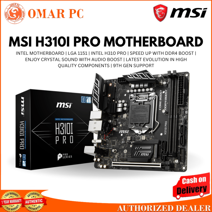 BRANDNEW MSI INTEL H310I PRO MOTHERBOARD | Lazada PH