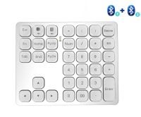 Keyboard Numerik บลูทูธแบบชาร์จไฟได้ Numpad หมายเลขไร้สายสำหรับแล็ปท็อปไอแพดวินโดวส์ Ios แป้นพิมพ์ดิจิตอล Slinet